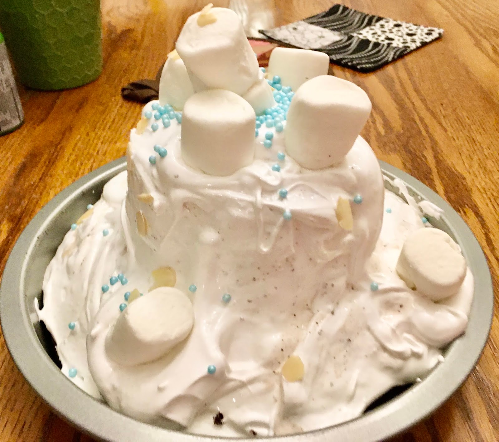 Chocolate Marshmallow Ice Cream Cake