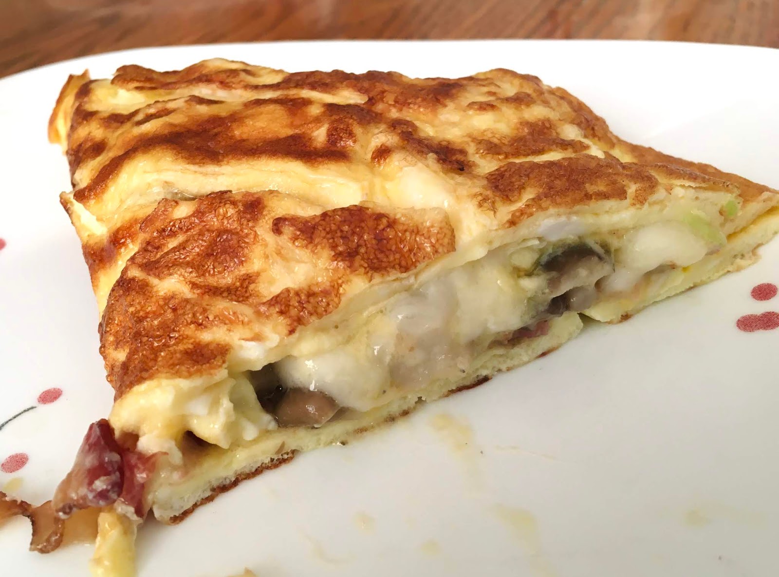 Mushroom Avocado Cheese Omelets