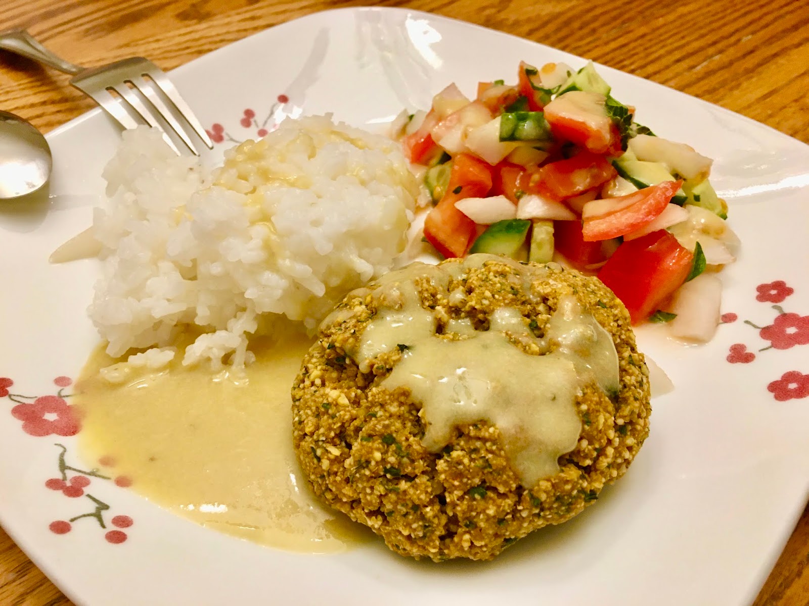 Baked Falafels with Cucumber Tomato Salad