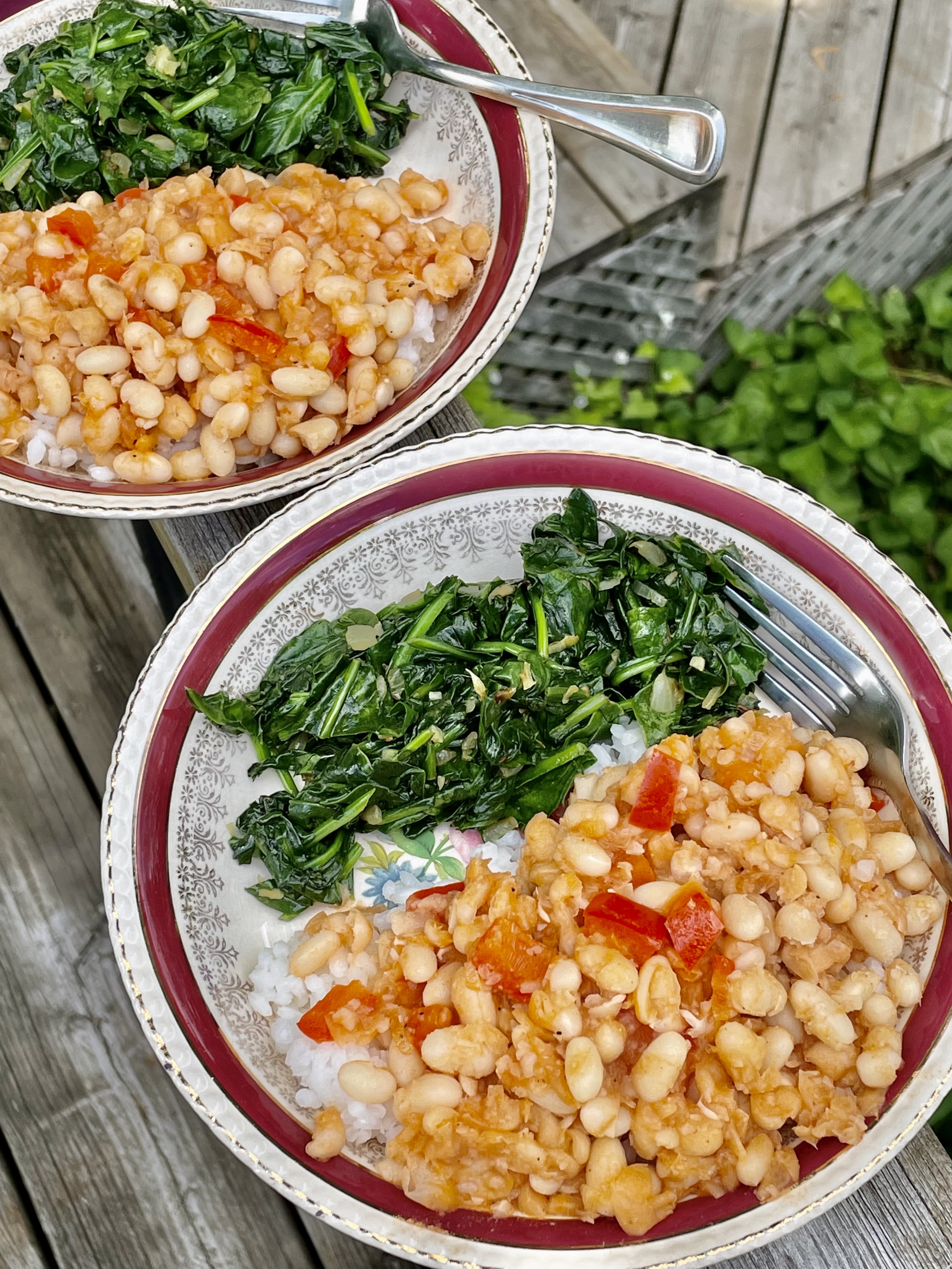 Spiced African Beans and Greens