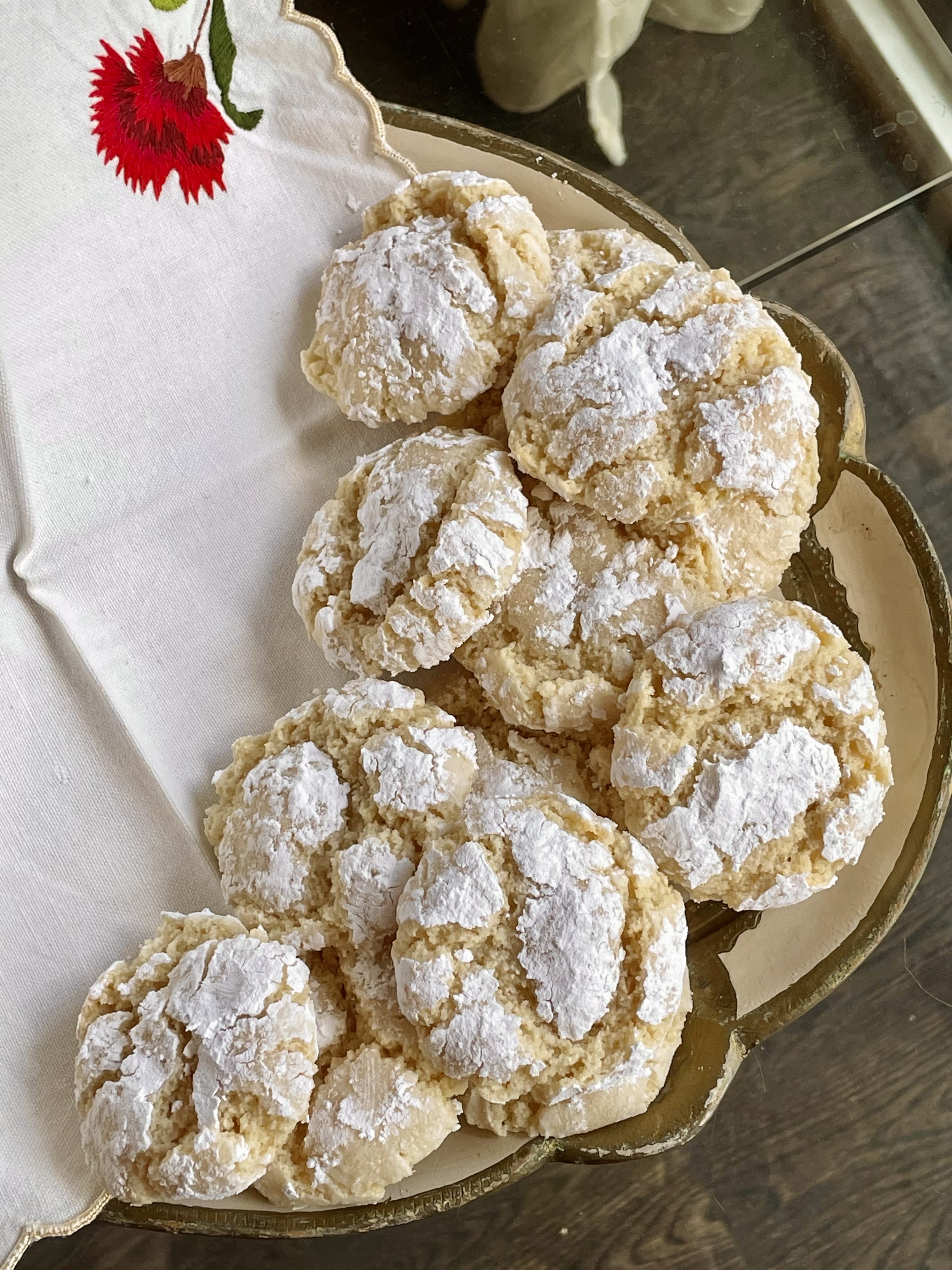Amaretti, or Italian Wedding Cookies